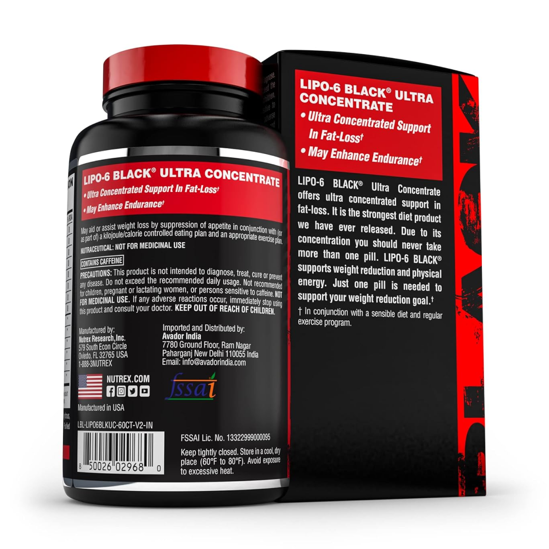 Nutrex Research Lipo 6 Black Ultra Concentrate (60 Capsules)