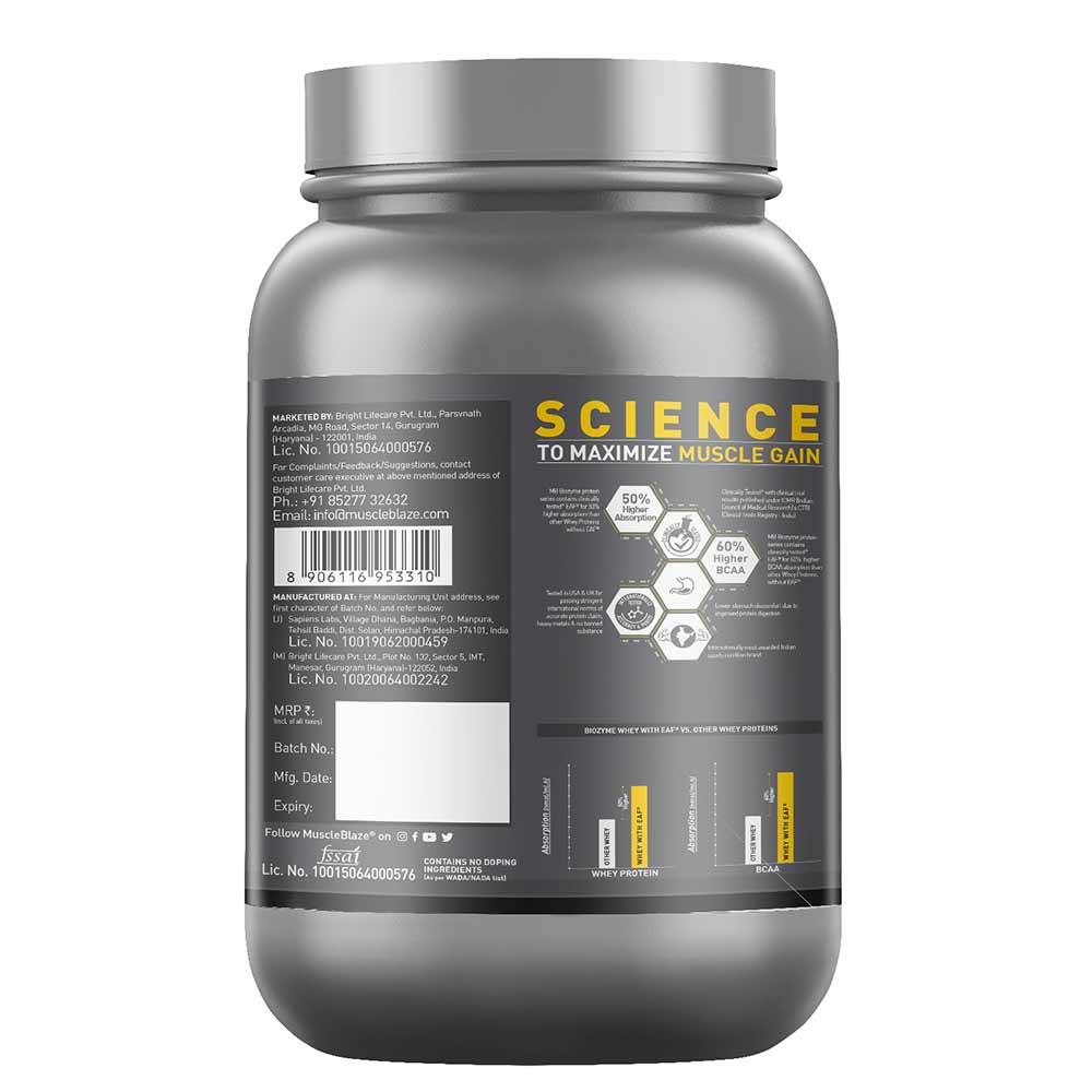 MuscleBlaze Biozyme Performance Whey