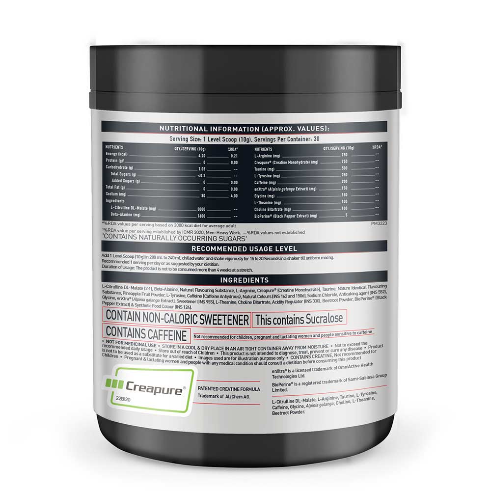 MuscleBlaze Pre Workout WrathX, 300 g