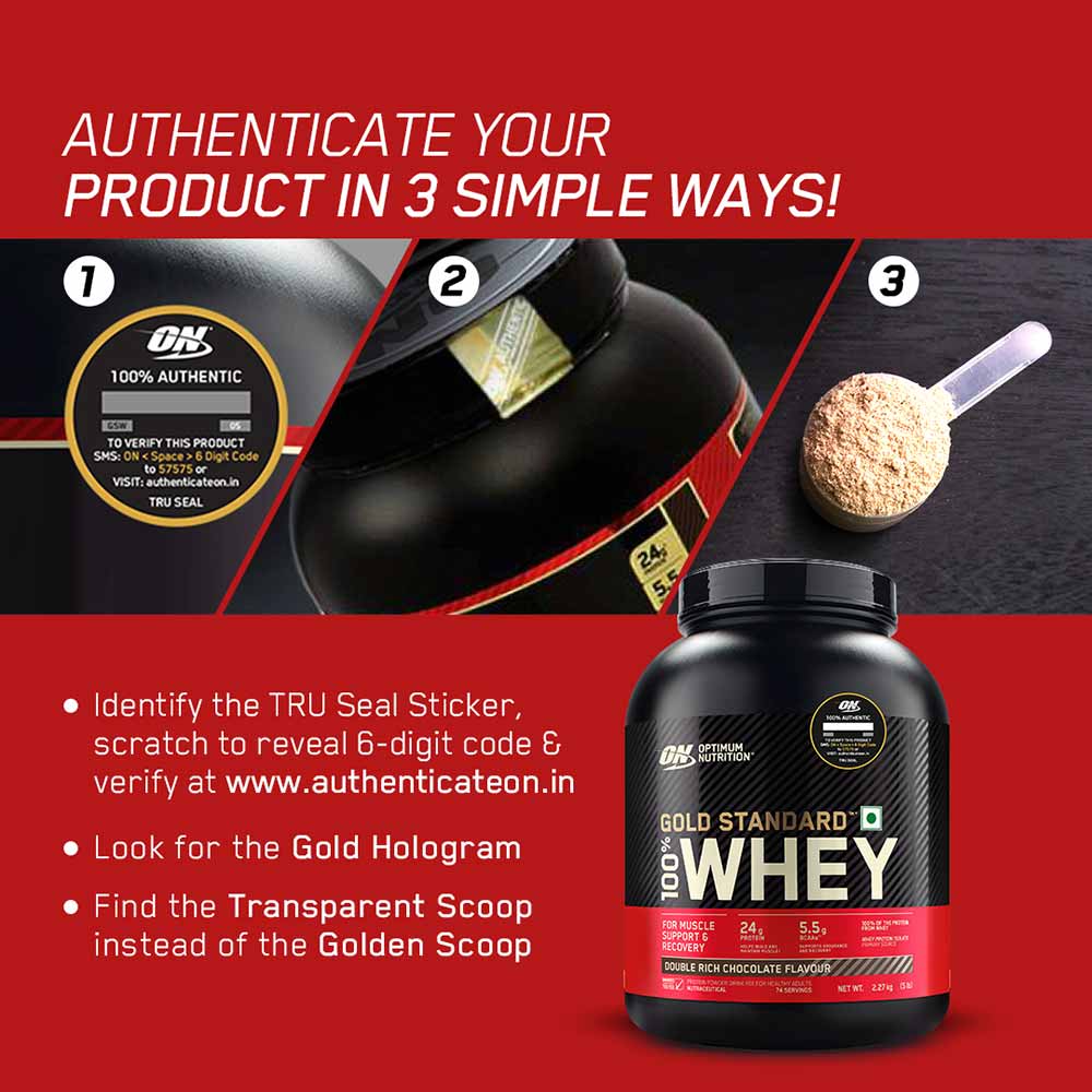 ON ( Optimum Nutrition ) Gold Standard 100% Whey Protein, 2.27 kg (5lbs)