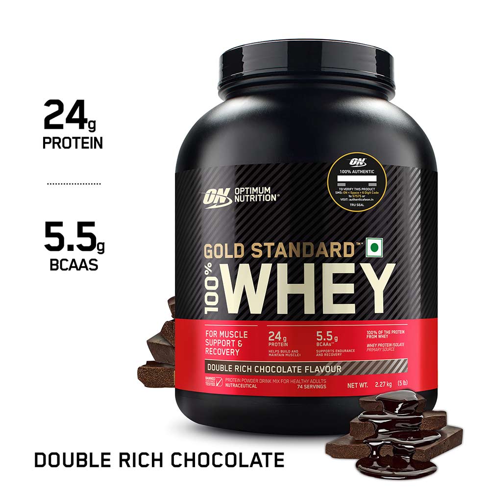 ON ( Optimum Nutrition ) Gold Standard 100% Whey Protein, 2.27 kg (5lbs)