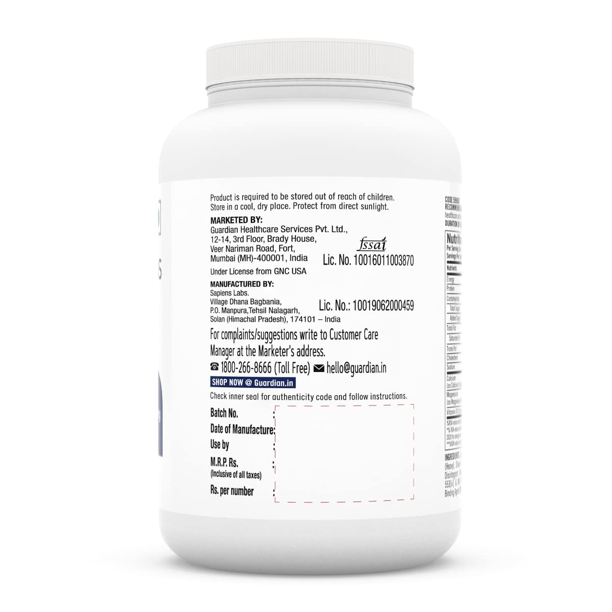 GNC Calcium Plus 180 Tab - Health Core India