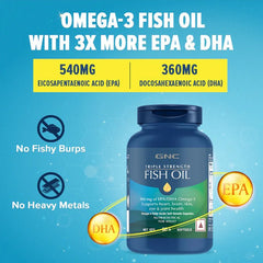 GNC Fish Oil 60 Tab - Health Core India