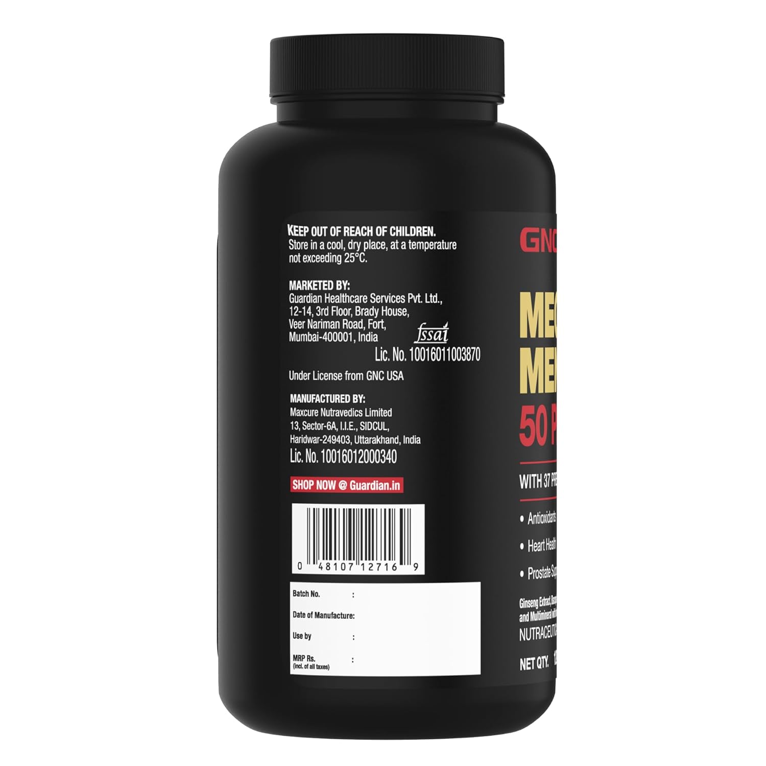 GNC Mega Men 120 Tab - Health Core India