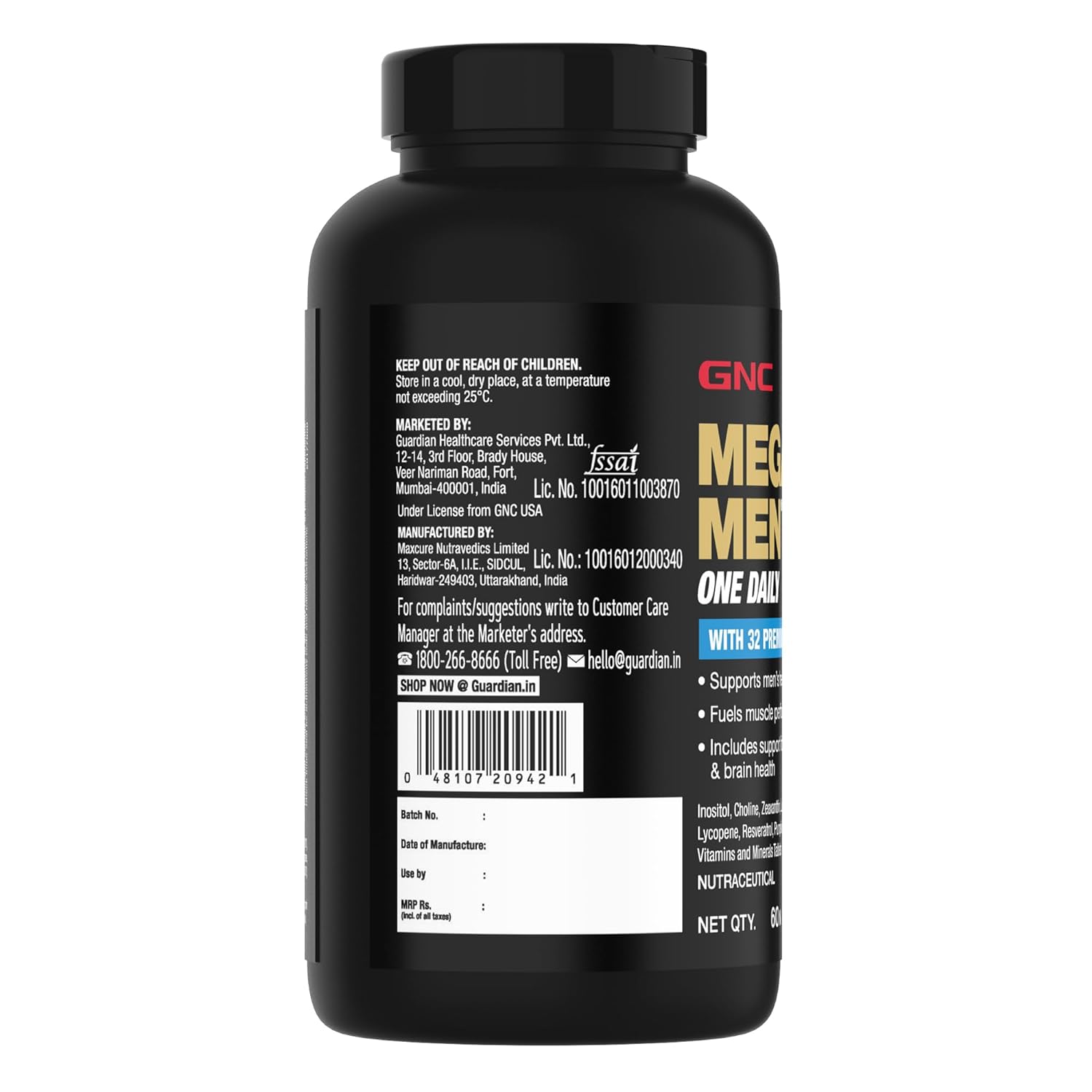 GNC Mega Men 60 Tab - Health Core India