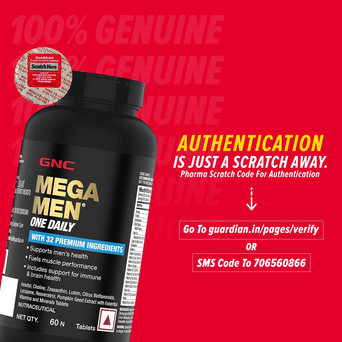 GNC Mega Men 60 Tab - Health Core India