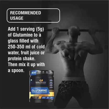 Healthfarm Glutamine 250gm - Health Core India