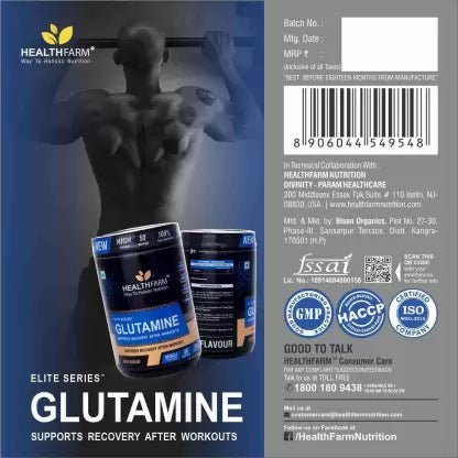 Healthfarm Glutamine 250gm - Health Core India