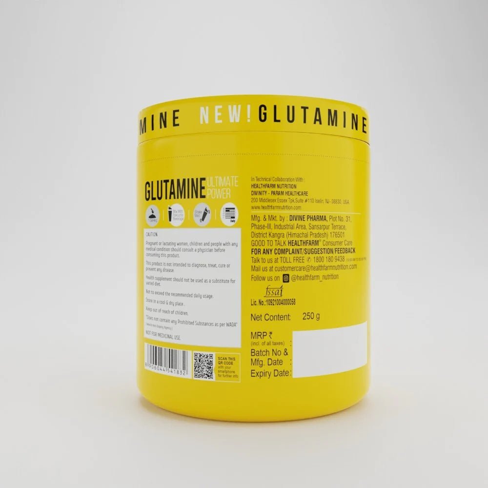 Healthfarm Glutamine 250gm - Health Core India