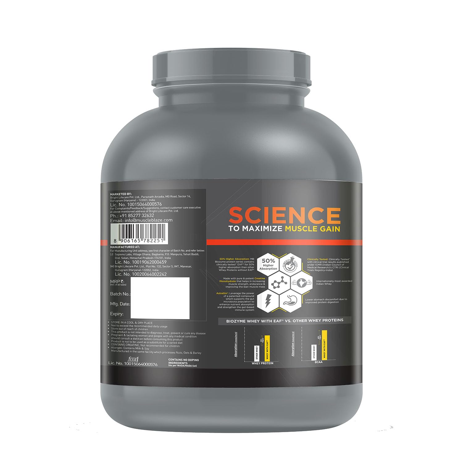 MB Biozyme Performance Whey 2 kg - Health Core India