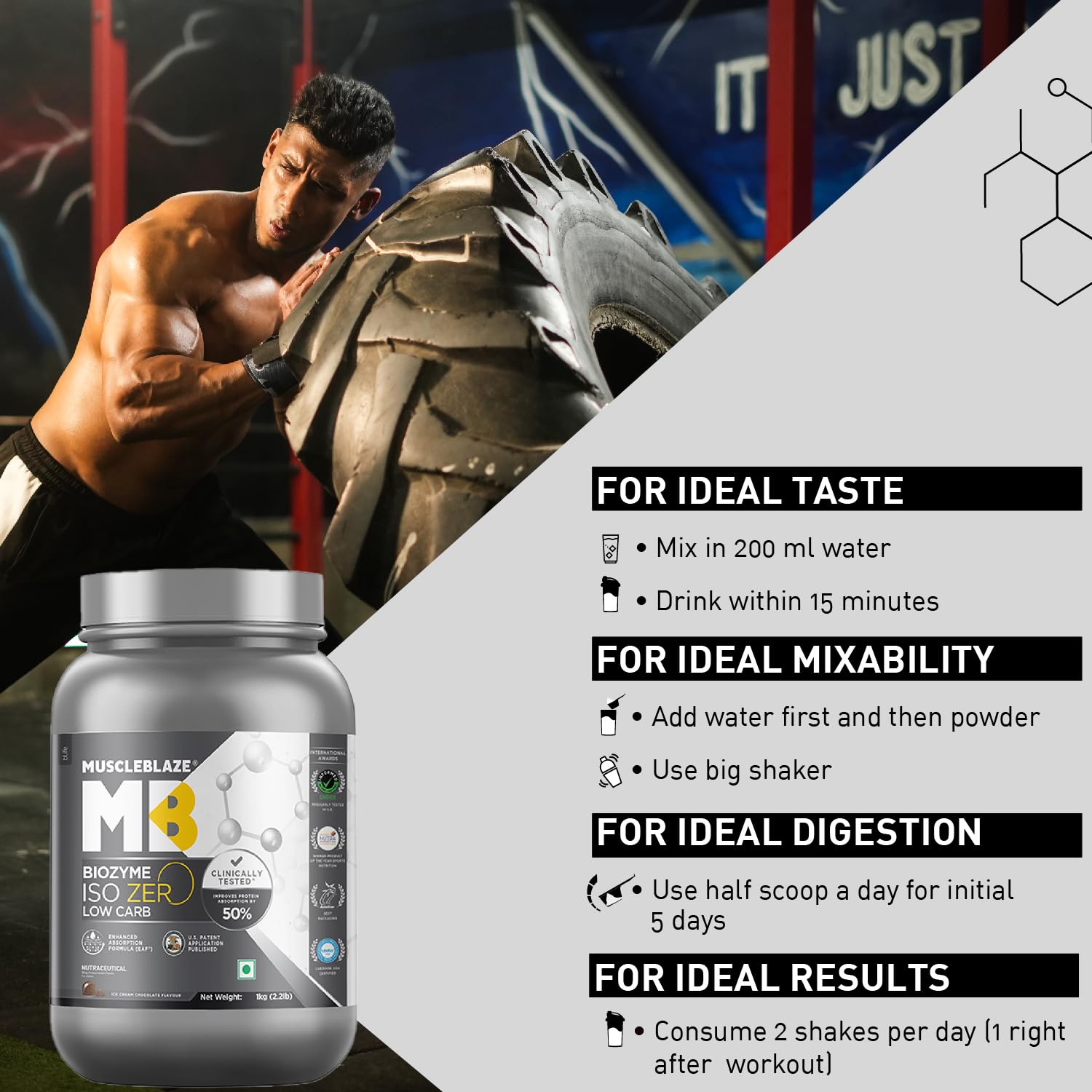 MuscleBlaze Biozyme Iso-Zero 2 kg - Health Core India