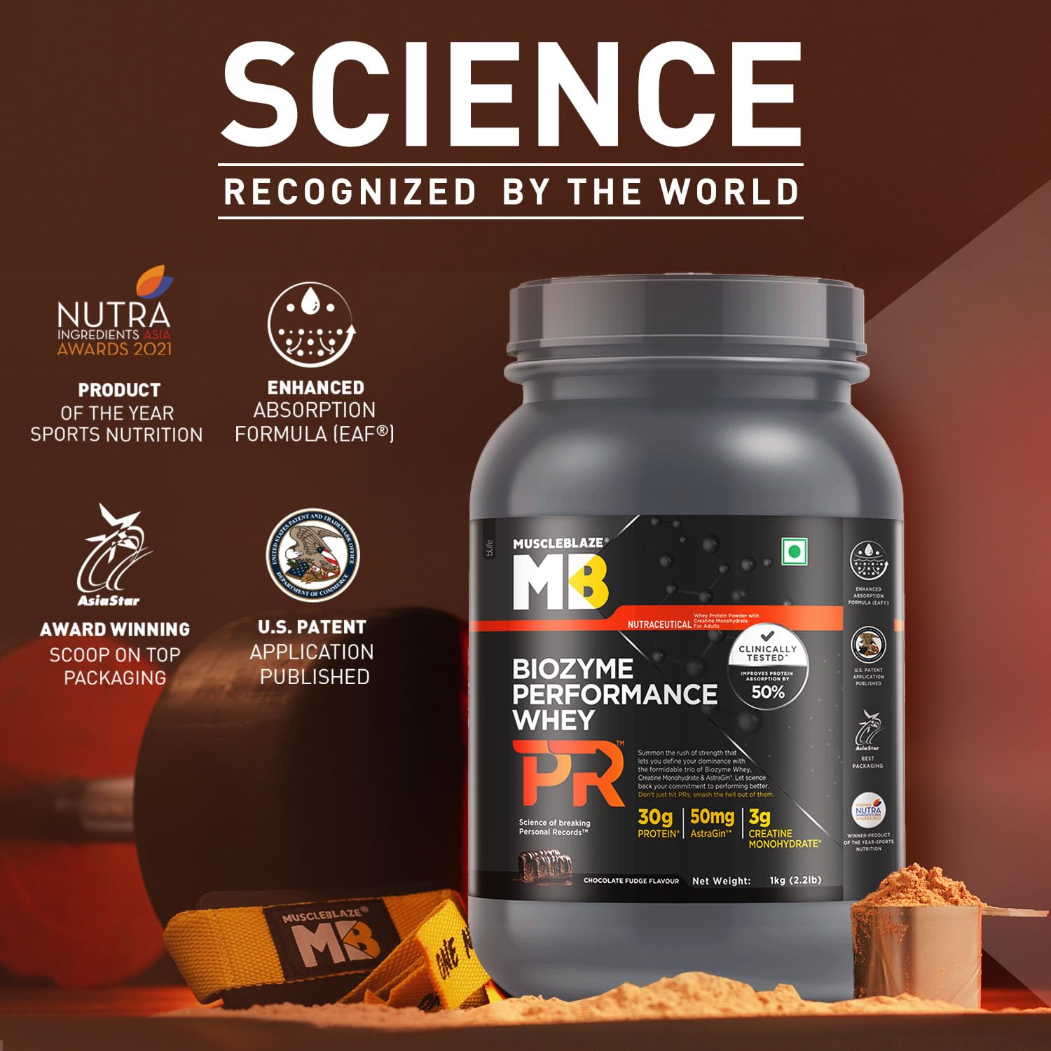 MuscleBlaze Biozyme Performance Whey Protein 1 kg - Health Core India