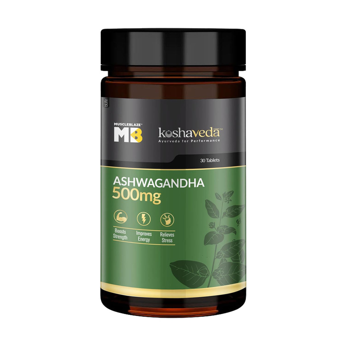 MuscleBlaze Koshaveda - Ashwagandha 500mg, 30 tablet(s) - Health Core India