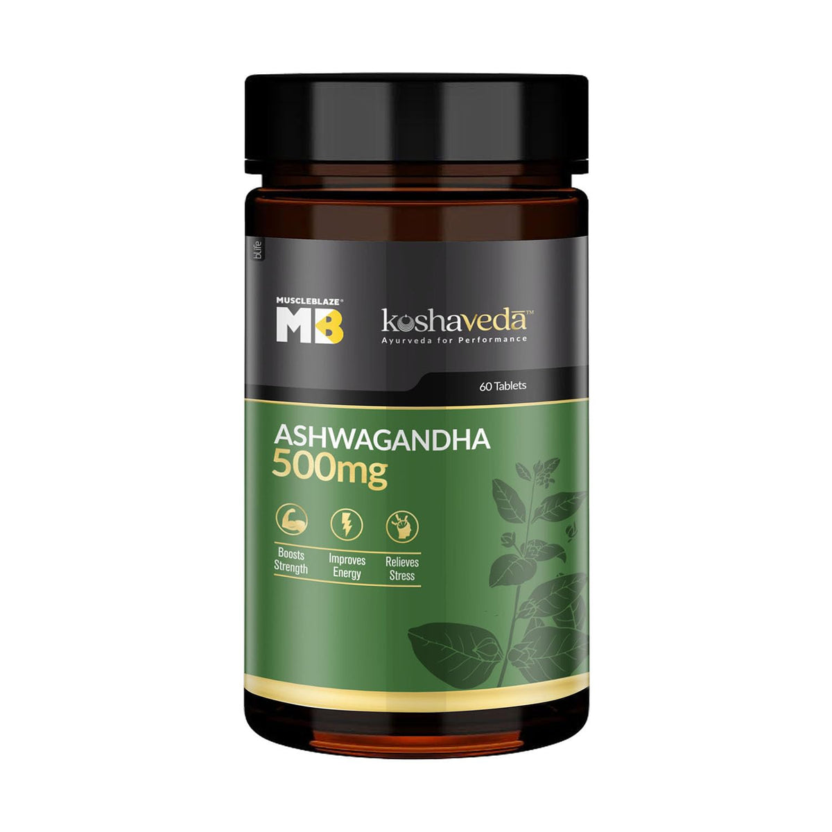 MuscleBlaze Koshaveda - Ashwagandha 500mg, 60 tablet(s) - Health Core India