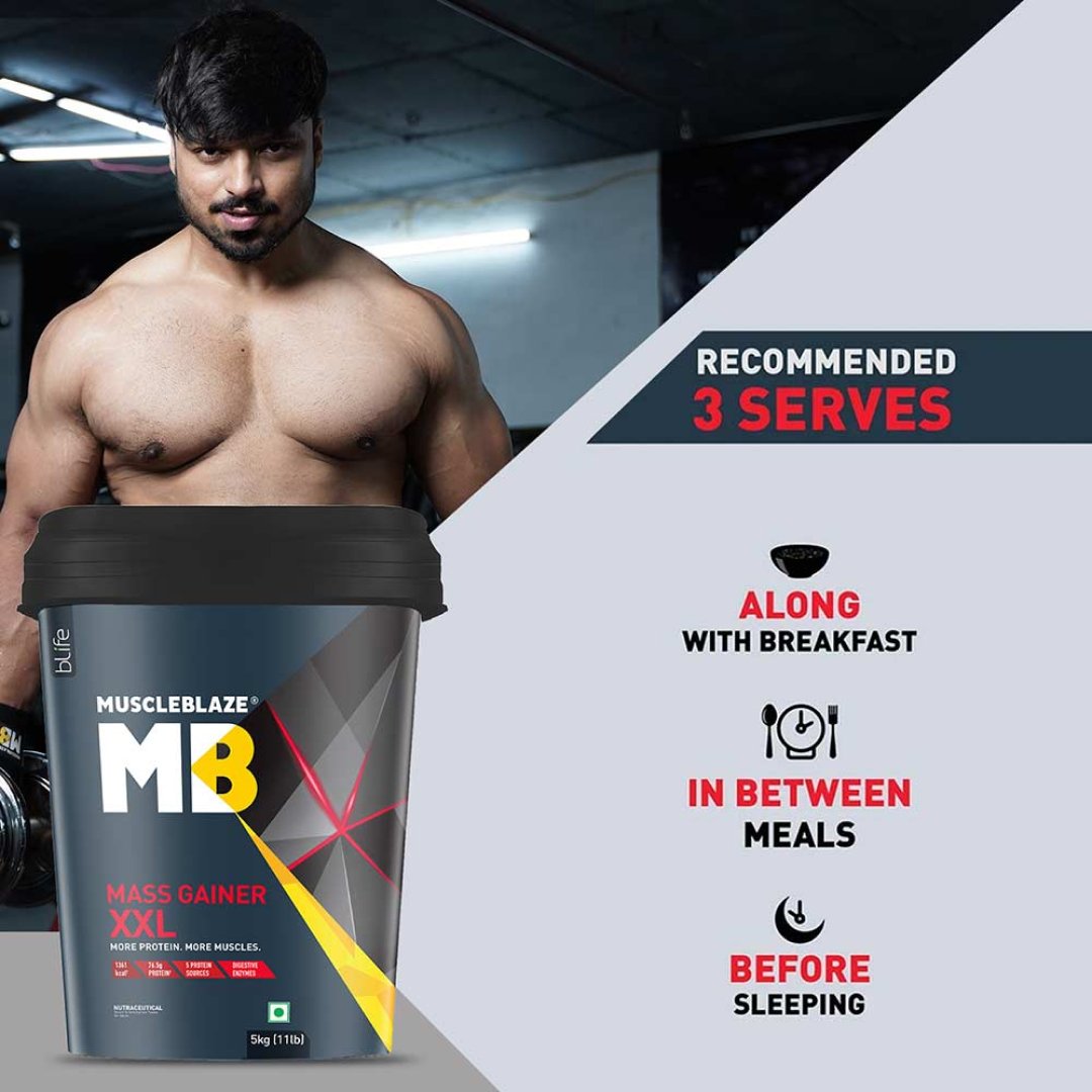 MuscleBlaze Mass Gainer XXL, 5Kgs - Health Core India