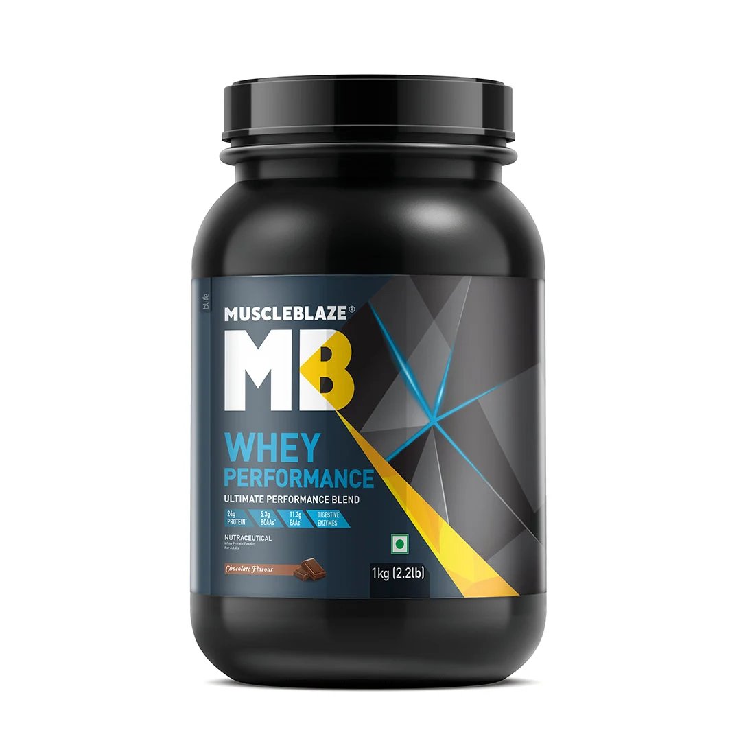 MuscleBlaze Whey Performance Protein, 1 kg - Health Core India